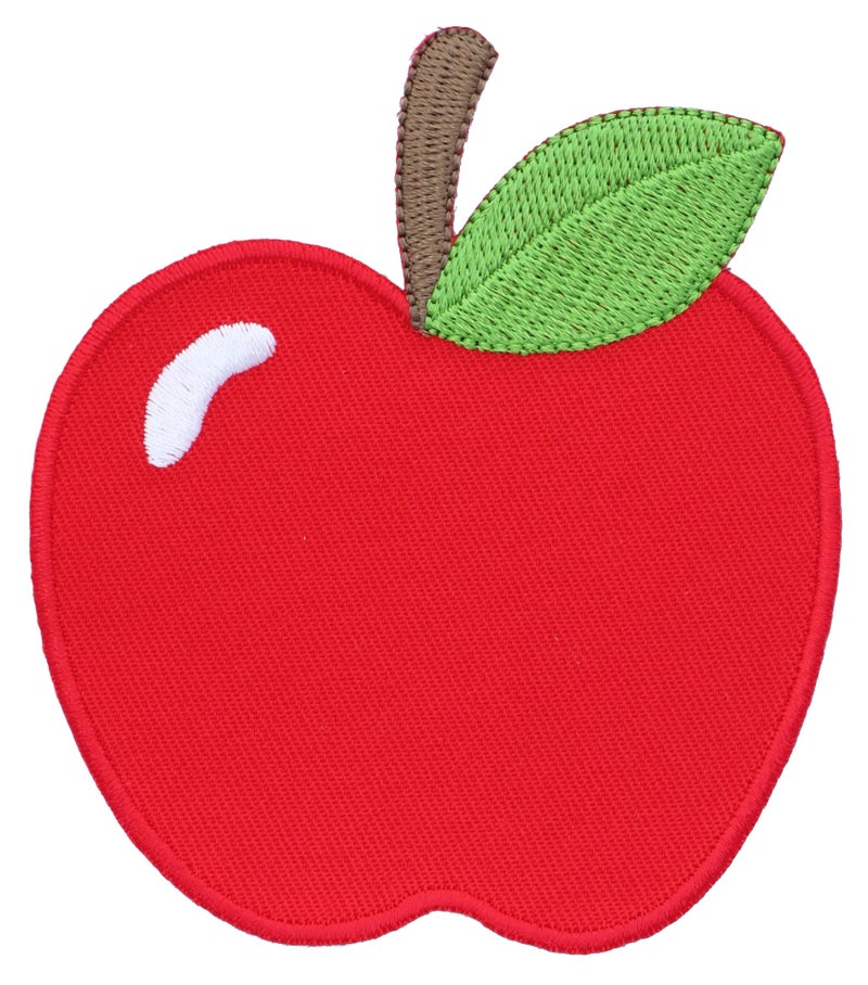 PatchMommy Apple Patch, Iron On/Sew On - Appliques for Kids Children - Image 1